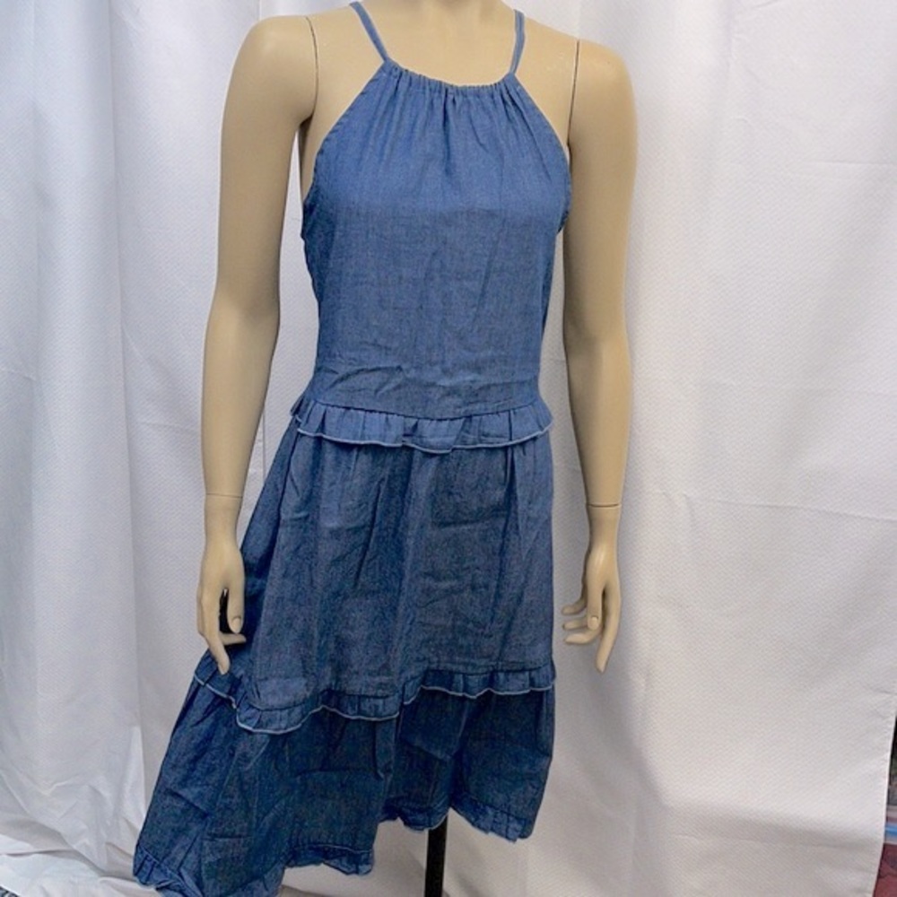 Love University Denim Flowy Dress